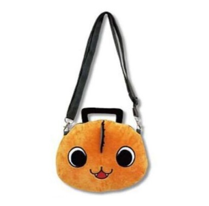 Pochita Plush Doll Shoulder Bag, Chainsaw Man, Orange, Mappa