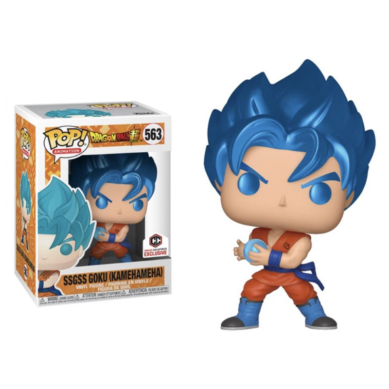 SSGSS Goku (Kamehameha) Figure Chalice Exclusive Dragon Ball Super Funko Pop Animation 3.75 Inches - Funko Pop 563