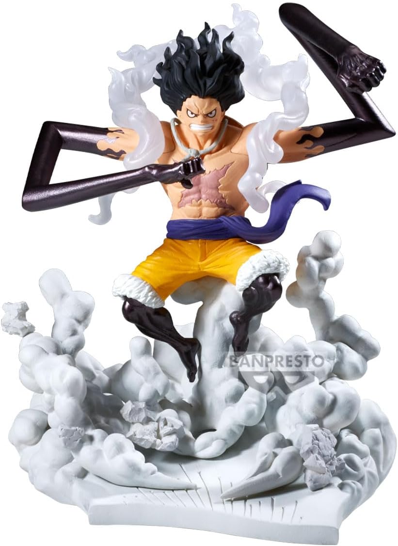 Monkey D. Luffy Figure, Gear 4, Snake Man, Senkouzekkei, One Piece, Banpresto