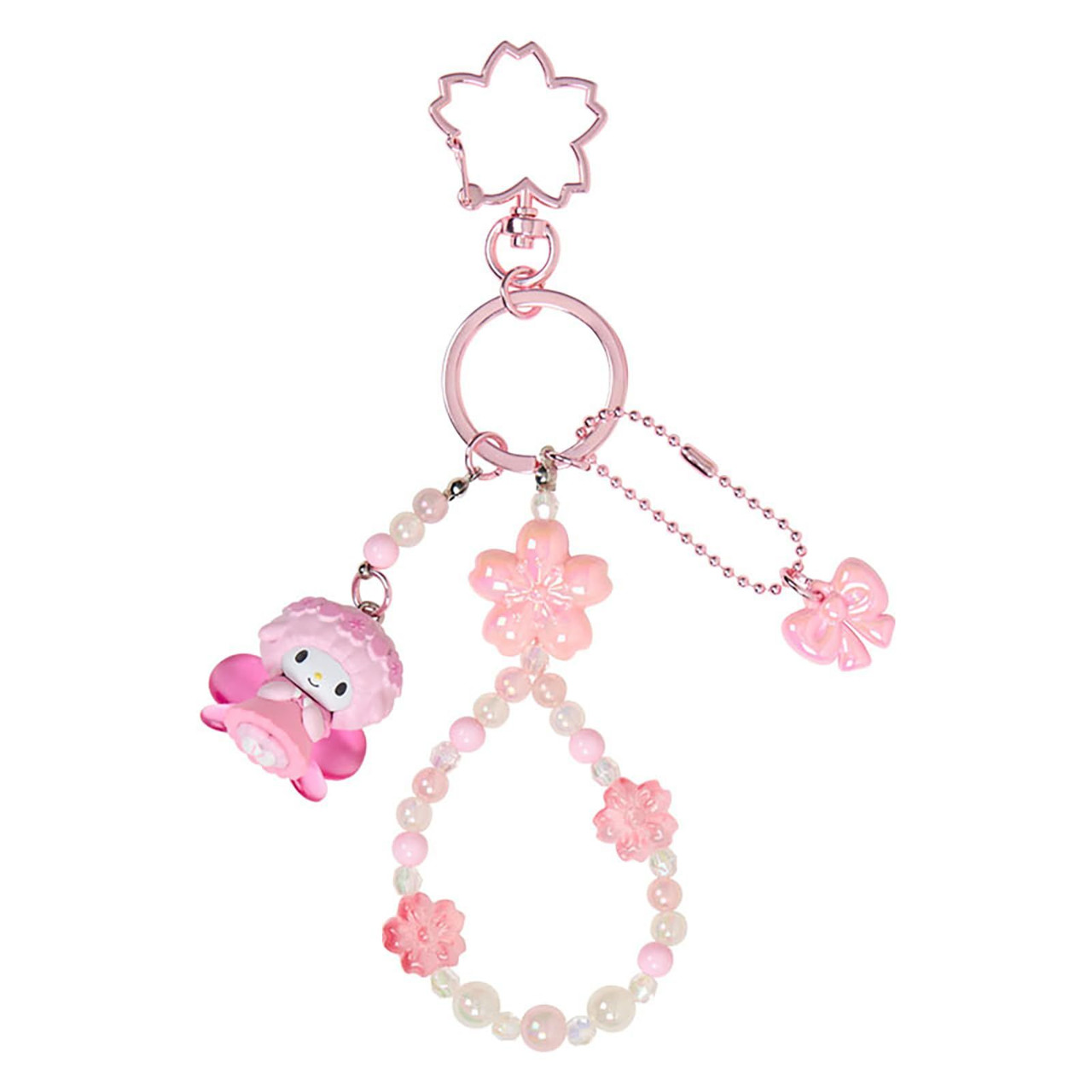 My Sweet Piano Beaded Sakura Keychain Sanrio