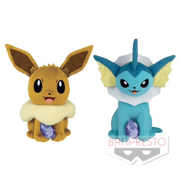 Pokemon Focus  Sun & Moon Vaporeon Plush Doll 10 Inches Banpresto