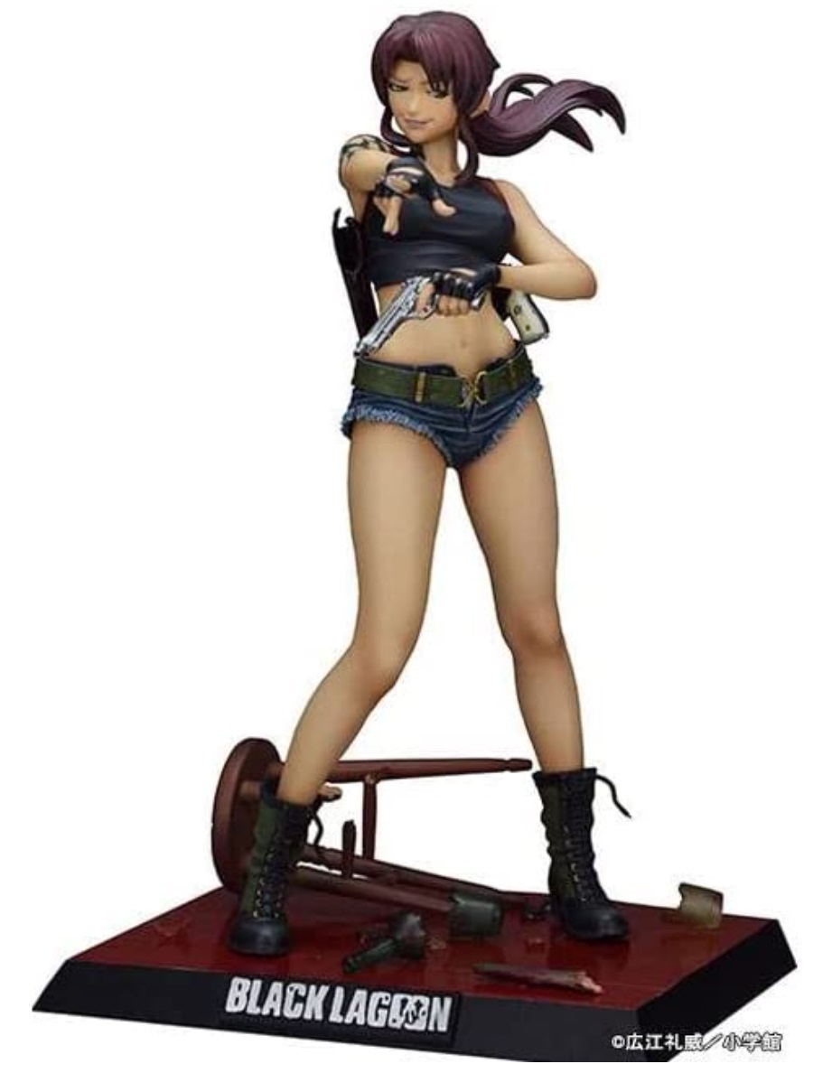 Revy Figure (Rebecca Lee), Revy Two Hand 2022 Ver B., 1/6 Scale Pre-Painted Statue, Black Lagoon, Fullcock