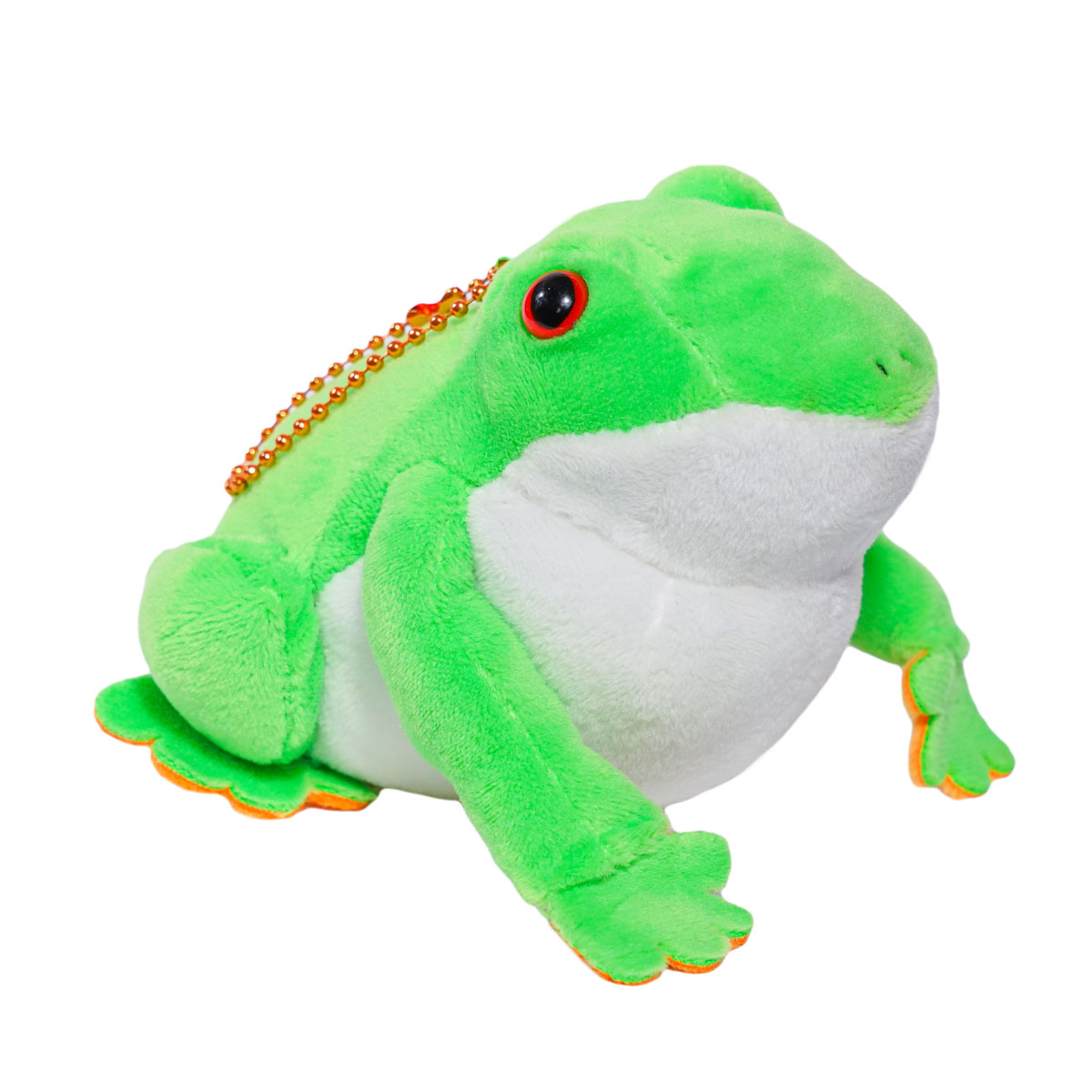 Frog Plush Toy Kawaii Stuffed Animal Green Keychain Size 3