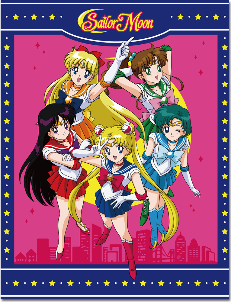 Sailor Moon Group Throw Blanket