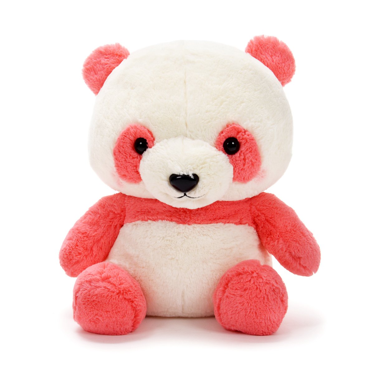 Plush Panda, Amuse, Honwaka Panda Baby, Strawberry Milk, Pink / White, 16 Inches