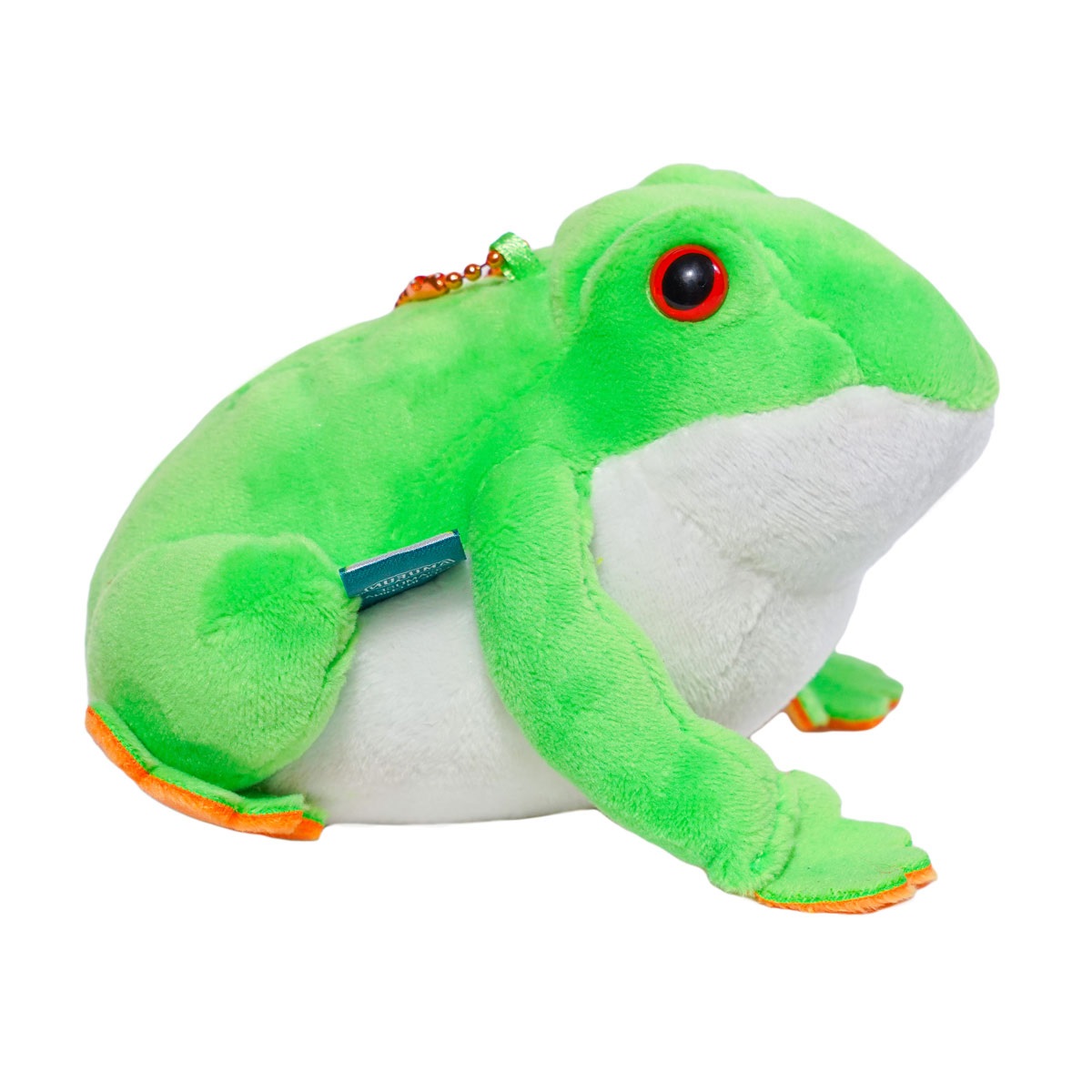 Frog Plush Toy Kawaii Stuffed Animal Green Keychain Size 3