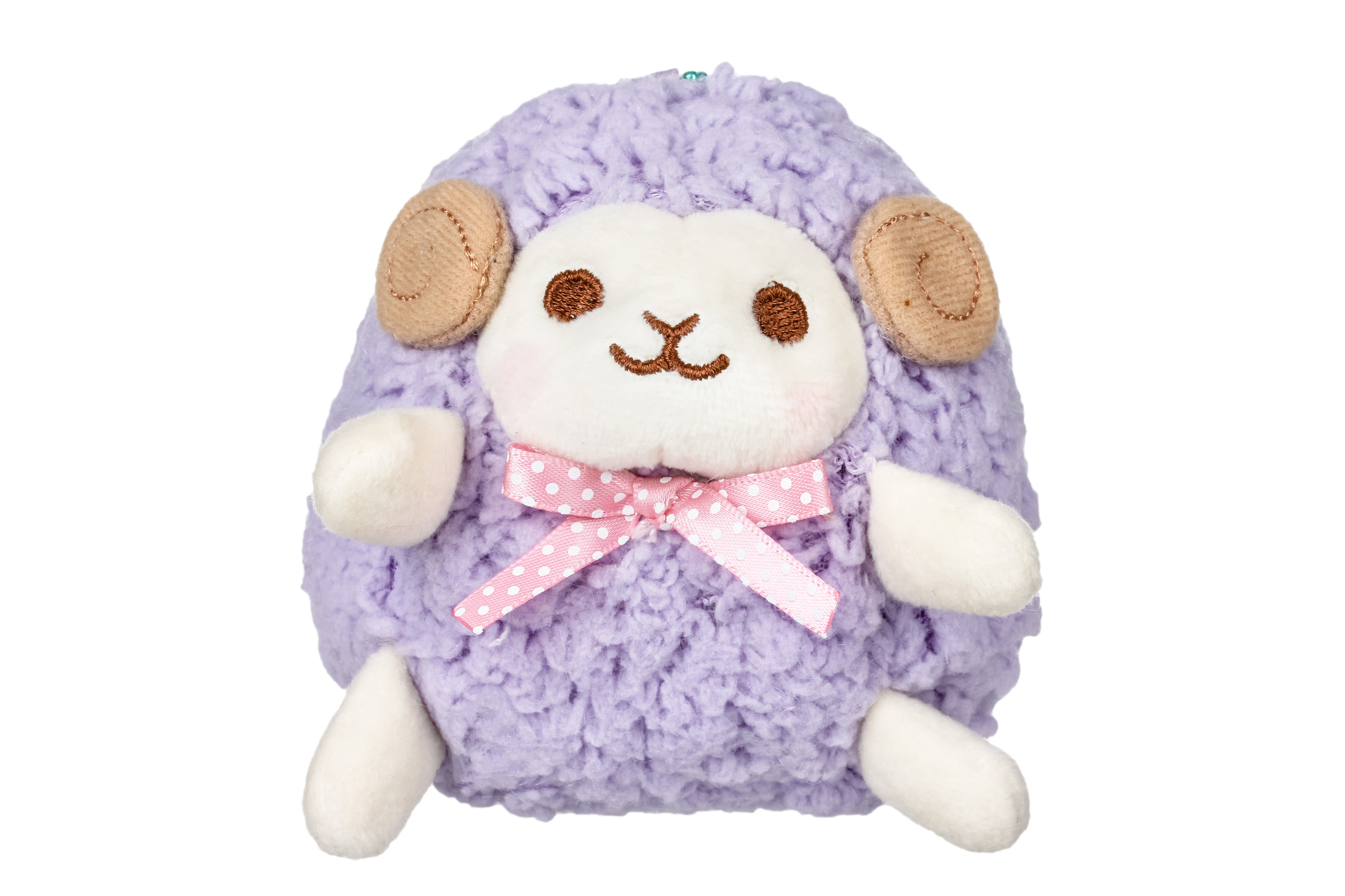 Amuse, Plush Sheep, Hitsuji no Wooly Plush Collection, Purple, 4 Inches