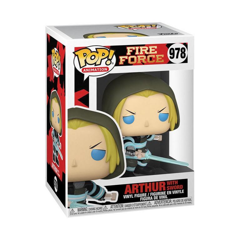 Arthur with Sword Figure Fire Force Funko Pop Animation 3.75 Inches Funko Pop 978
