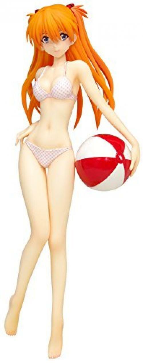 Asuka Langley Shikinami Swimsuit Figure, Comic Ver., WAVE BEACH QUEENS, Neon Genesis Evangelion, Wave Corporation