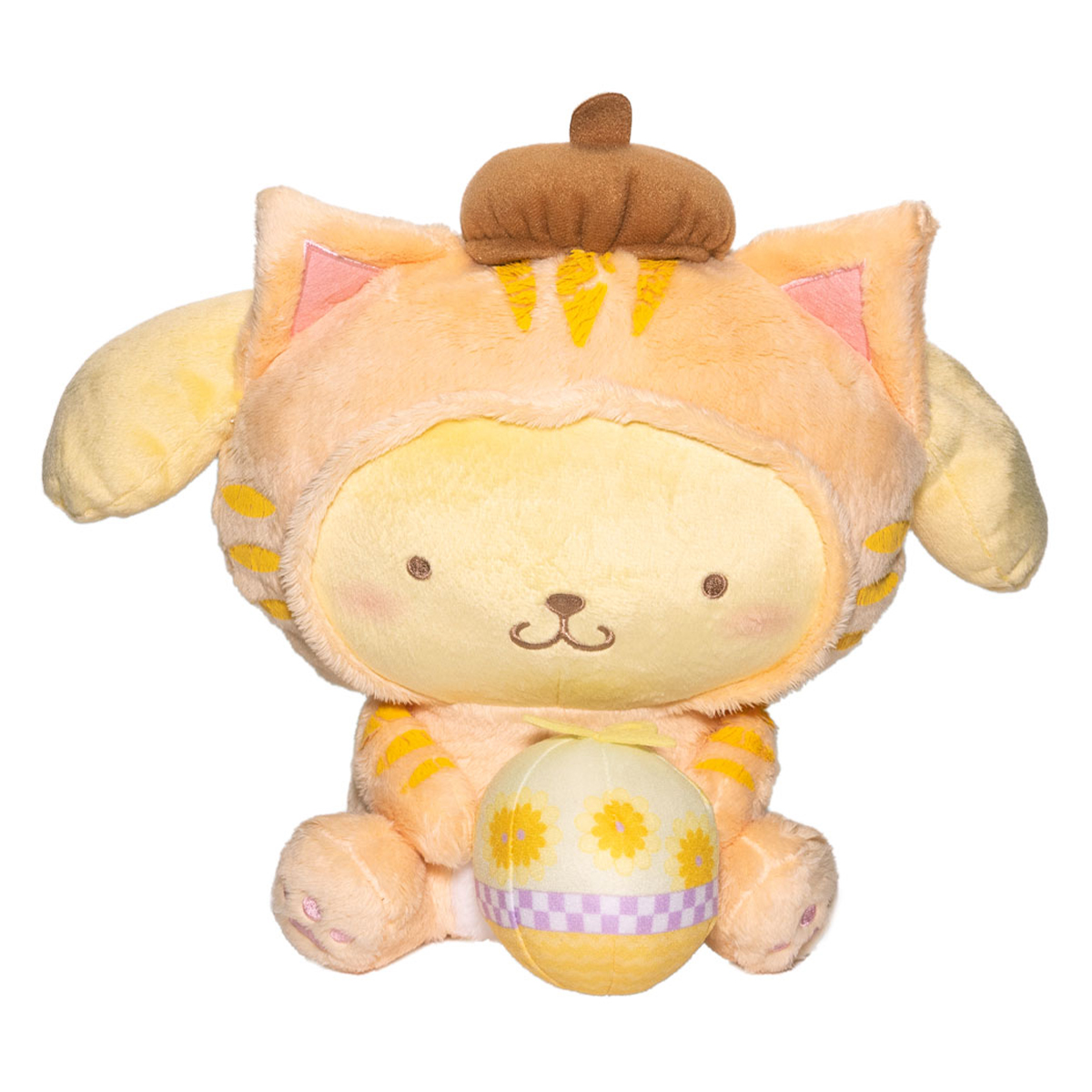 Pom Pom Purin Plush Doll, Tigercat Costume, Yellow, 12 Inches, Big Size, Furyu