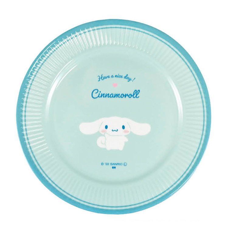 Sanrio Cinnamoroll Melamine Plate Small Blue