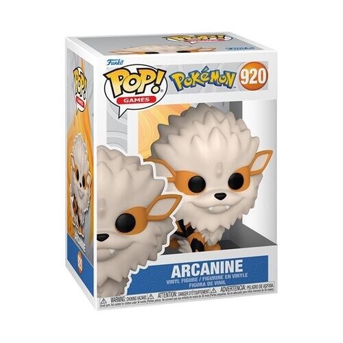 Arcanine Figure Pokemon Pop Animation 3.75 Inches Funko Pop 920