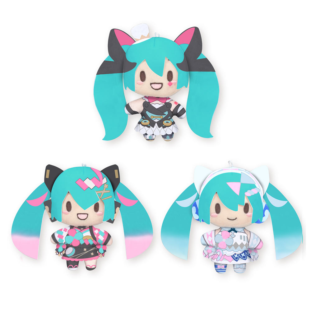 Hatsune Miku Plush Doll, Magic Mirai 10th Vol.3 Sega - Set of 3 plushies