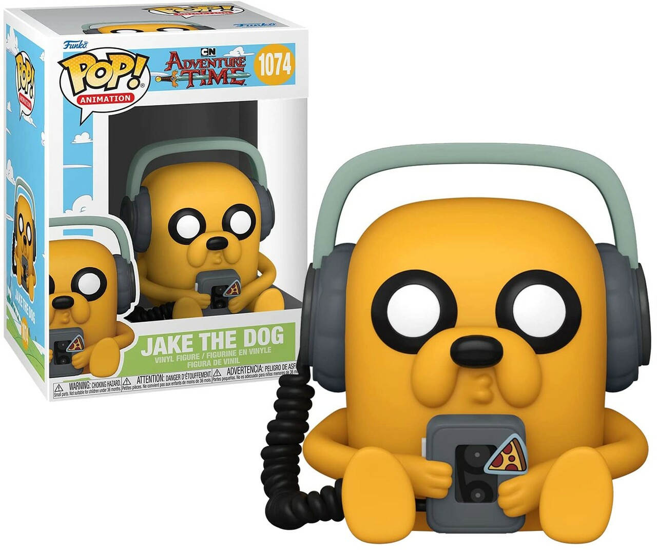Jake The Dog Figure Adventure Time Funko Pop Animation 3.75 Inches Funko Pop 1074