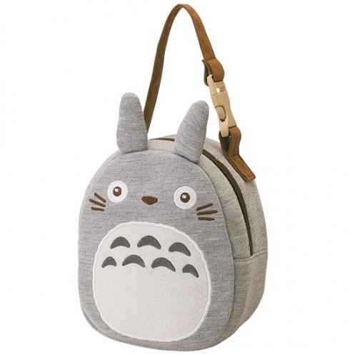 My Neighbor Totoro Die Cut Pouch Grey Skate