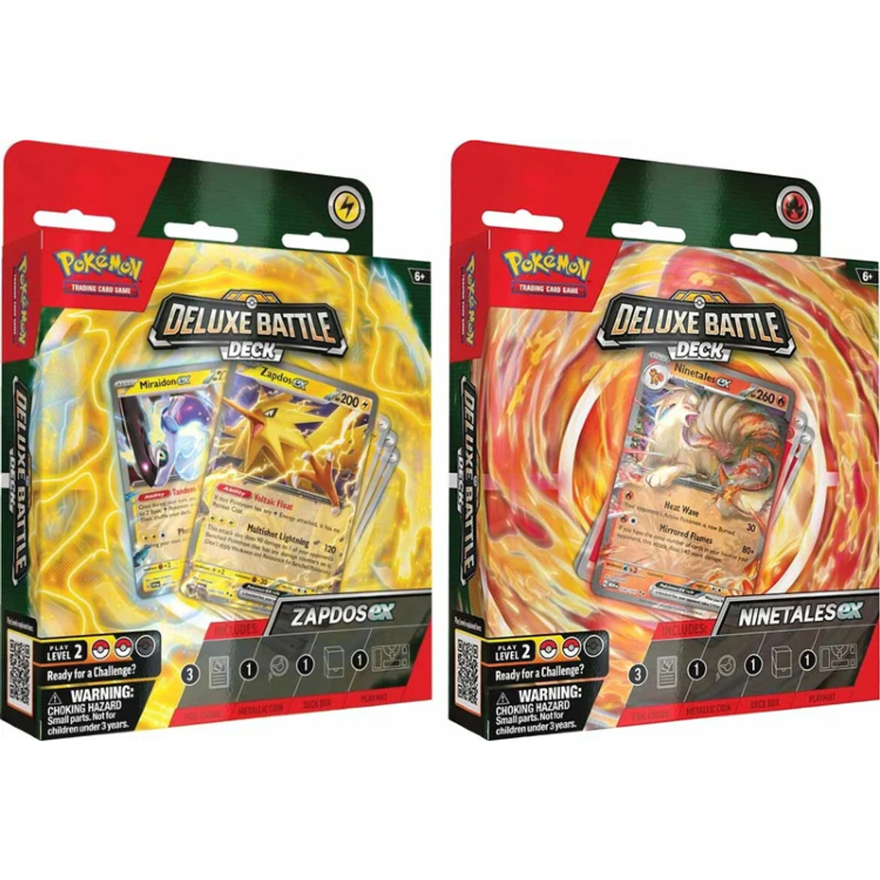 Pokemon Trading Card Game Ninetales EX / Zapdos EX