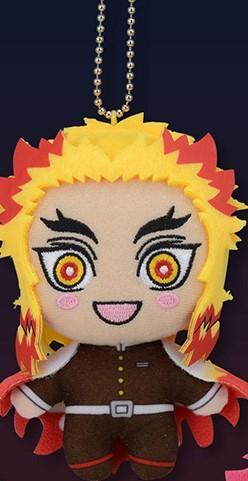 Rengoku Kyojuro Plush Doll Keychain Demon Slayer 4 Inches