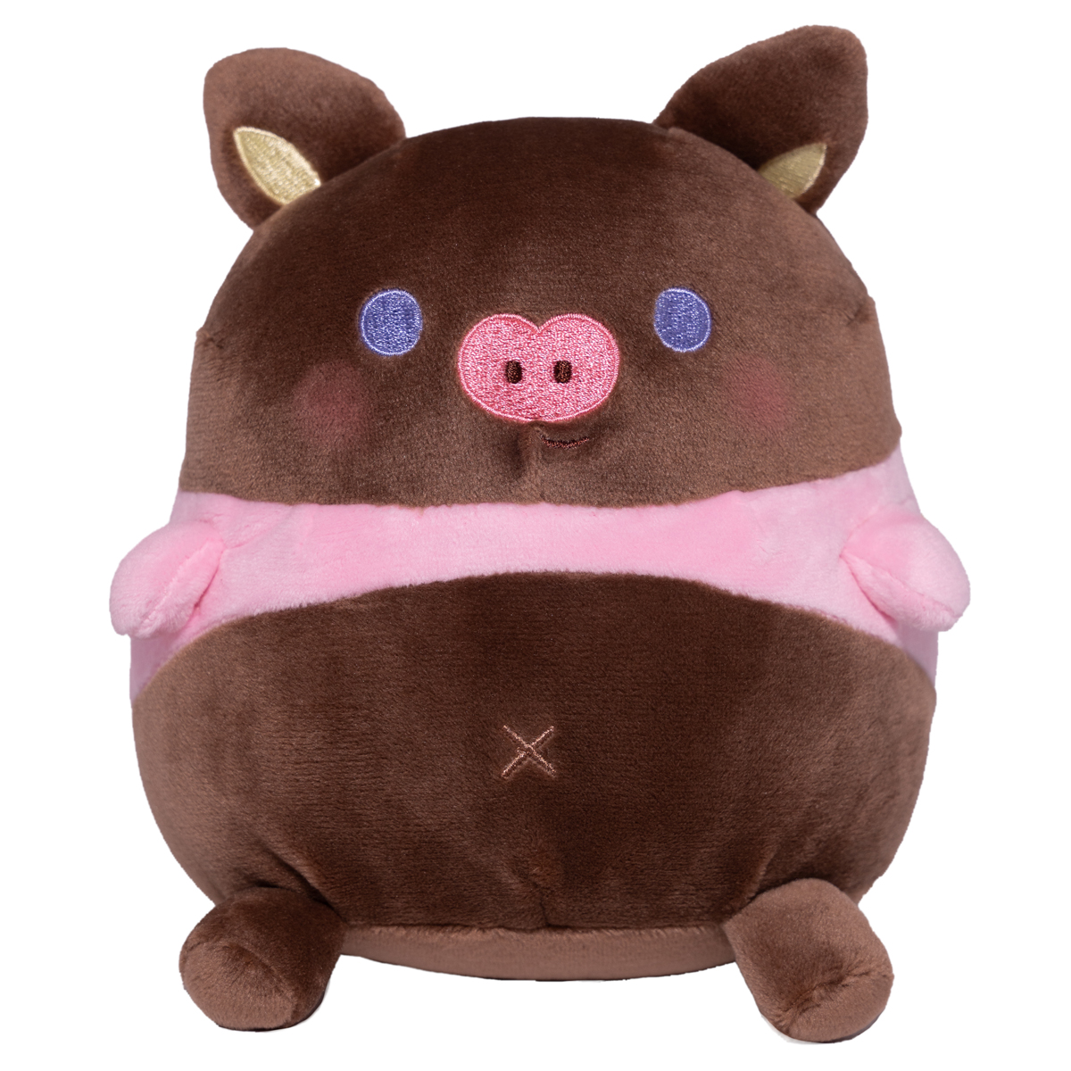 Soft & Squishy Pig Plush Doll, Brown, 6 Inches, Kawaii Plushie