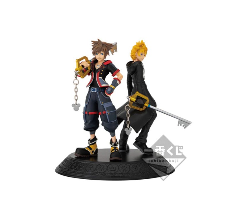 Sora and Roxas Figure, Ichiban Kuji B Prize, Kingdom Hearts, Second Memory, Bandai