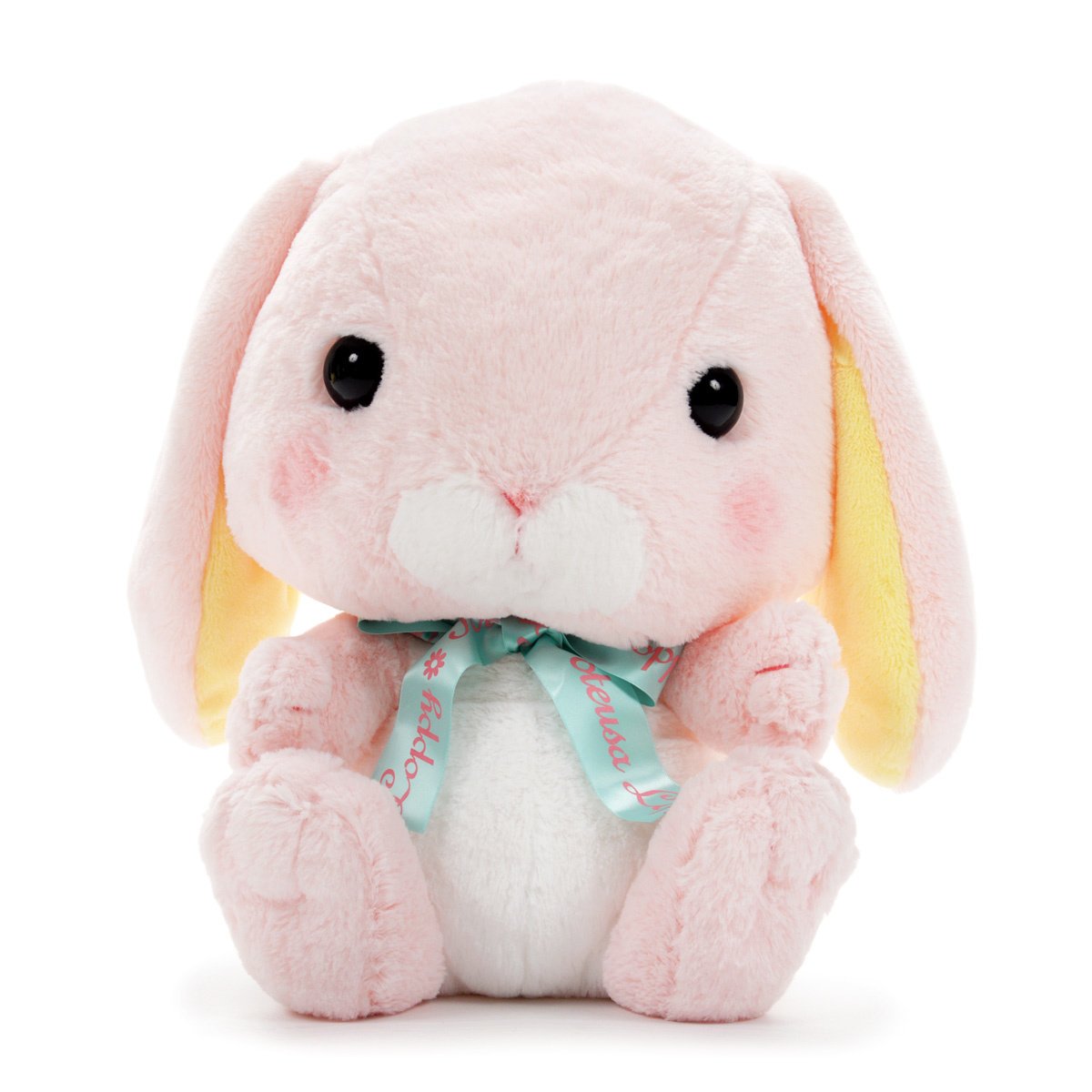 Plush Bunny, Amuse, Pote Usa Loppy, Monohana-chan, Pink, 16 Inches