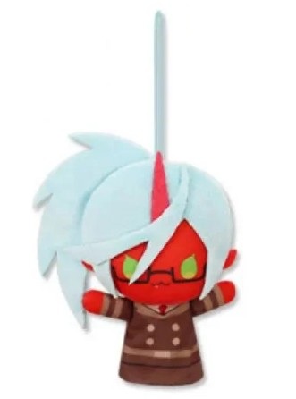 PANTY & STOCKING with GARTERBELT Finger Puppet Plush Keychain - Kneesocks Daemon