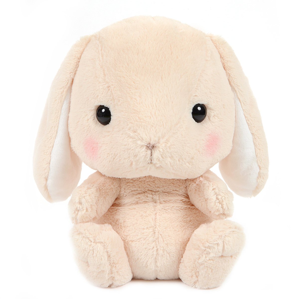 Amuse Bunny Plushie Cute Stuffed Animal Toy Beige Big Size