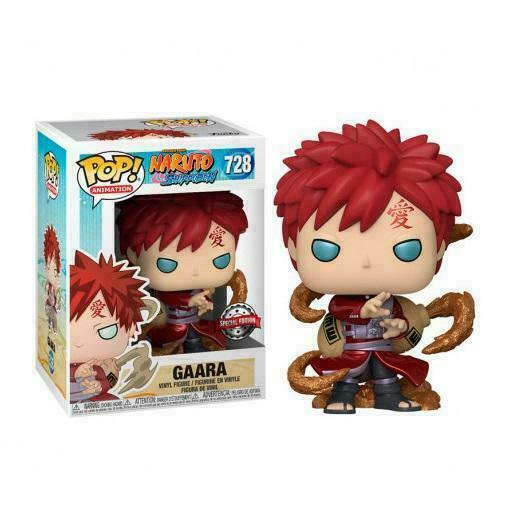Gaara Figure Naruto Funko Pop Animation 3.75 Inches Funko Pop 728 Metallic Special