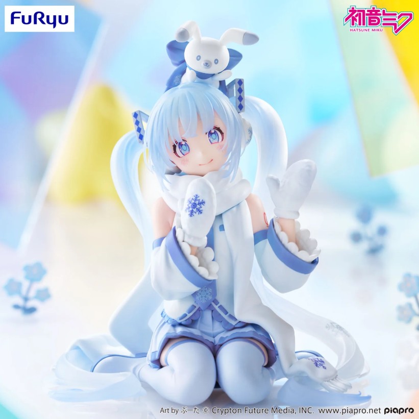 Hatsune Miku Noodle Stopper Figure, Snow Miku Sky Town 10th Ver, Vocaloid, Furyu