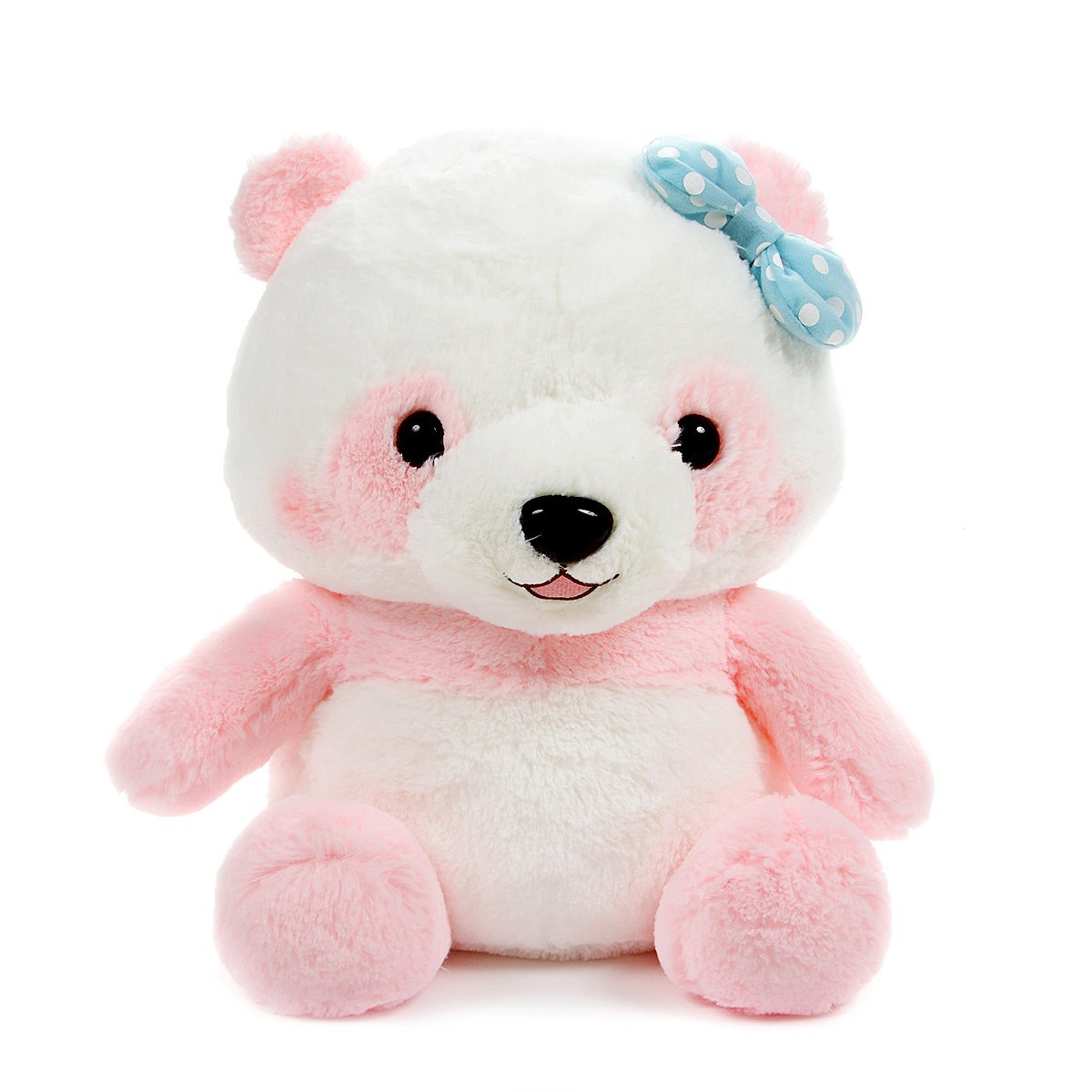 Plush Panda, Amuse, Honwaka Panda Baby, Yume Peach, White / Pink, 16 Inches Big Size