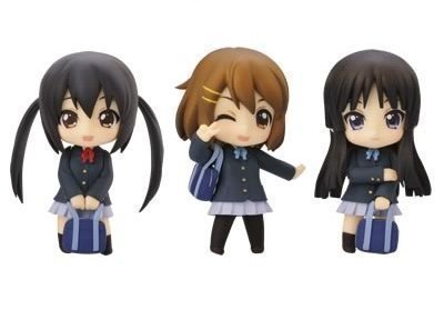 K-on!! Nendoroid Petit Figures, Yui, Azusa, Mio, TBSishop & Lawson Limited Ver.