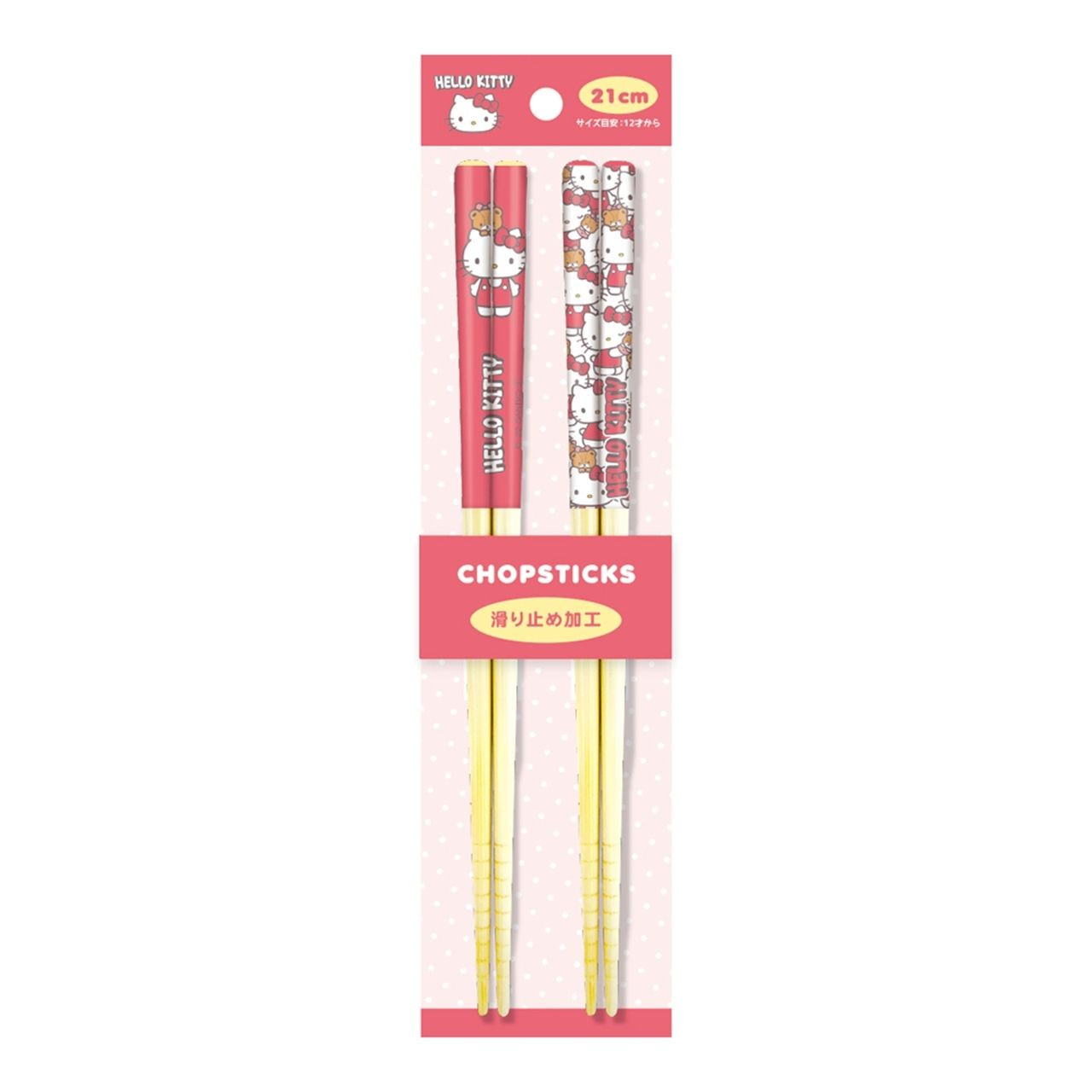 Sanrio Chopstick Set Happiness Girl Hello Kitty 21cm