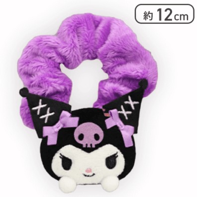 Kuromi Plushie Scrunchie Purple Sanrio