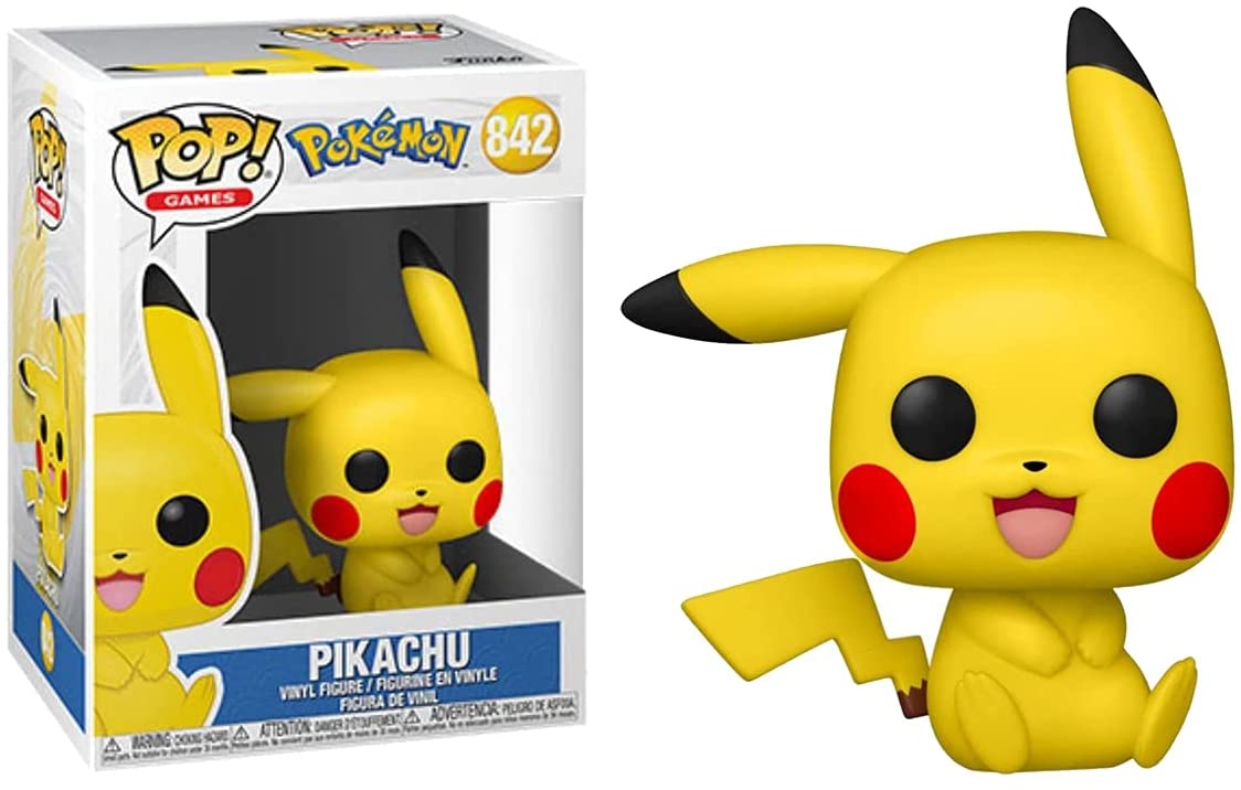 Pikachu Figure Pokemon Pop Animation 3.75 Inches Funko Pop 842