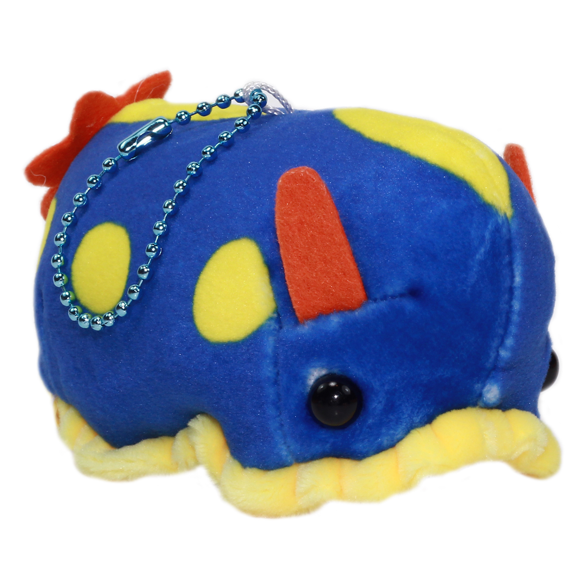 Mochi Puni Sea Cucumber Plush Collection Sea Slug Toy Blue/Yellow 4 Inches
