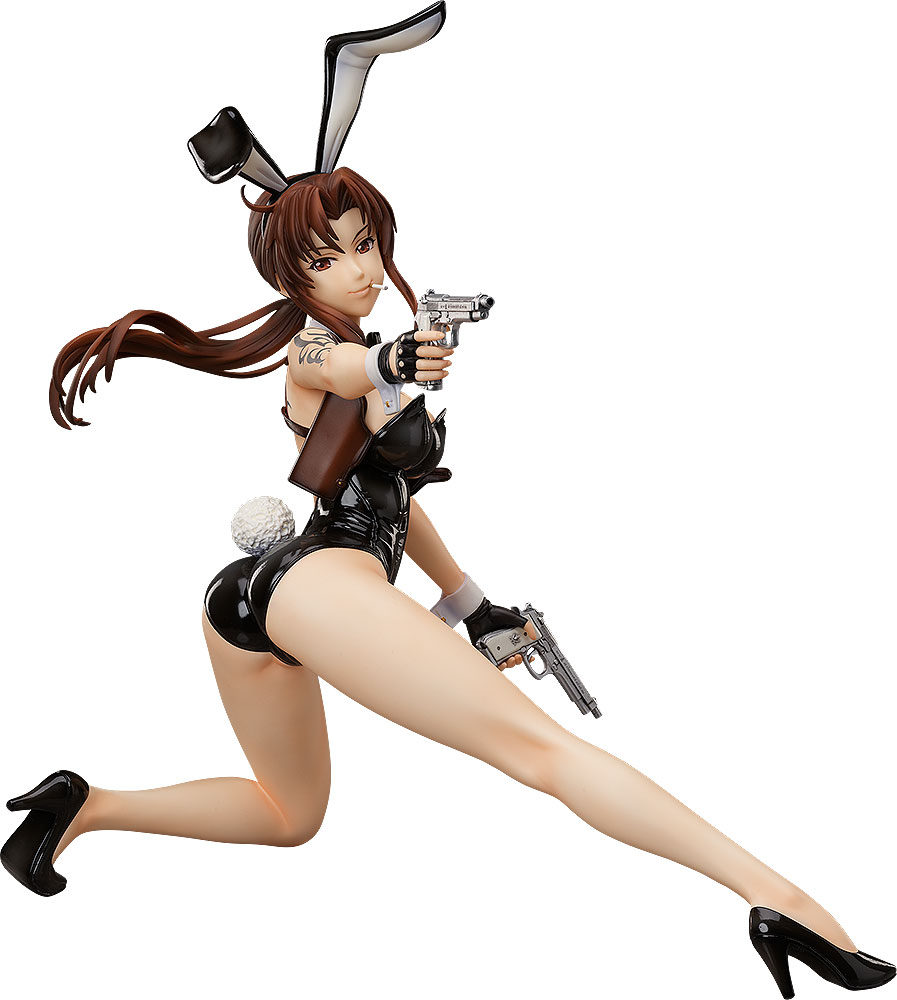 Revy Figure (Rebecca Lee), Bareleg Bunny Ver., 1/4 Scale Pre-Painted Statue, Black Lagoon, B Style, FreeIng