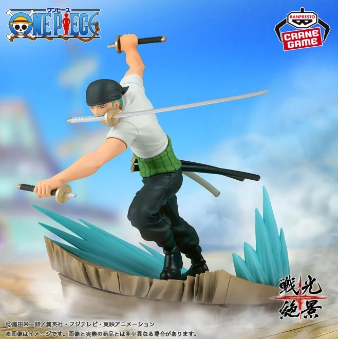Roronoa Zoro Figure, Senkouzekkei, One Piece, Banpresto