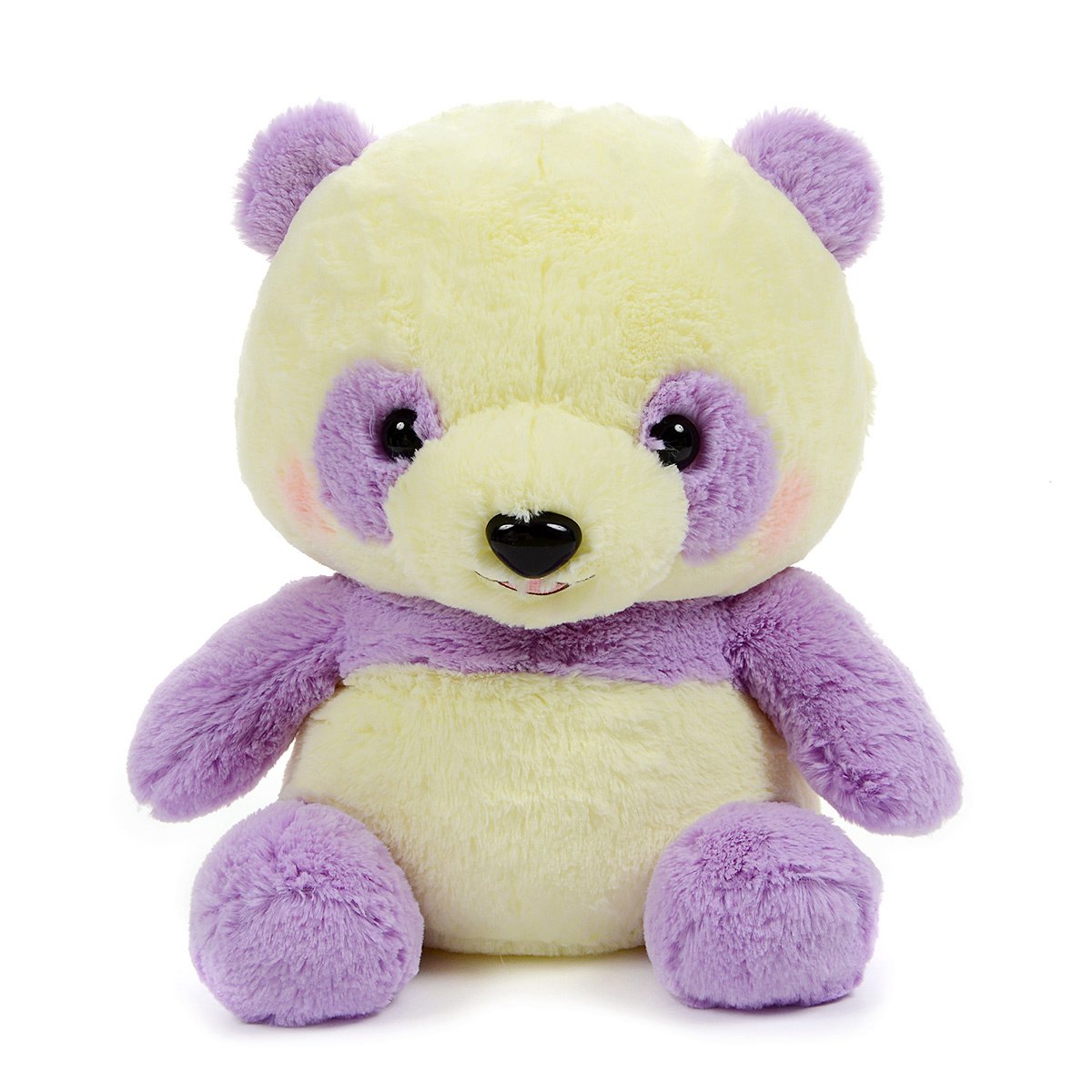 Plush Panda, Amuse, Honwaka Panda Baby, Yume Pansy, Yellow / Purple, 16 Inches Big Size