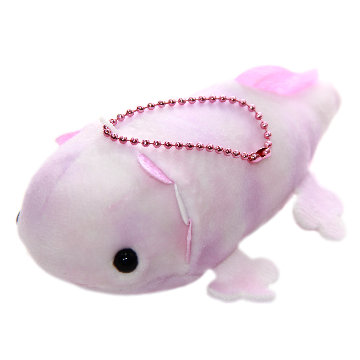 Mochi Puni Wooper Looper Colorful Axolotl Plushie, Pink 4 Inches