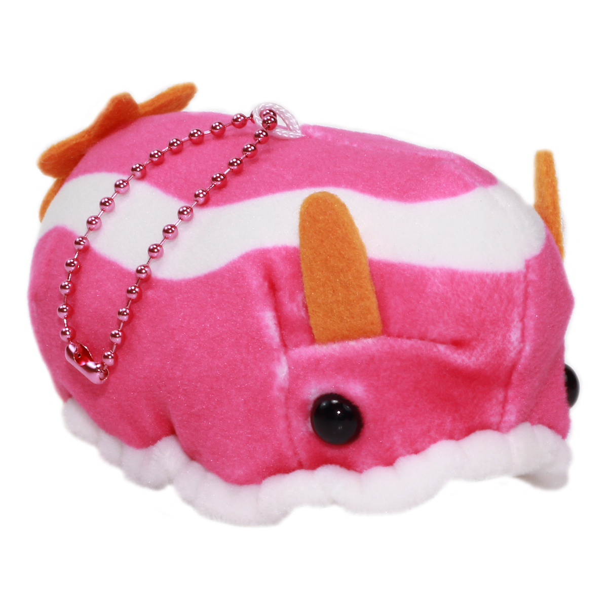 Mochi Puni Sea Cucumber Plush Collection Sea Slug Toy Pink/White 4 Inches