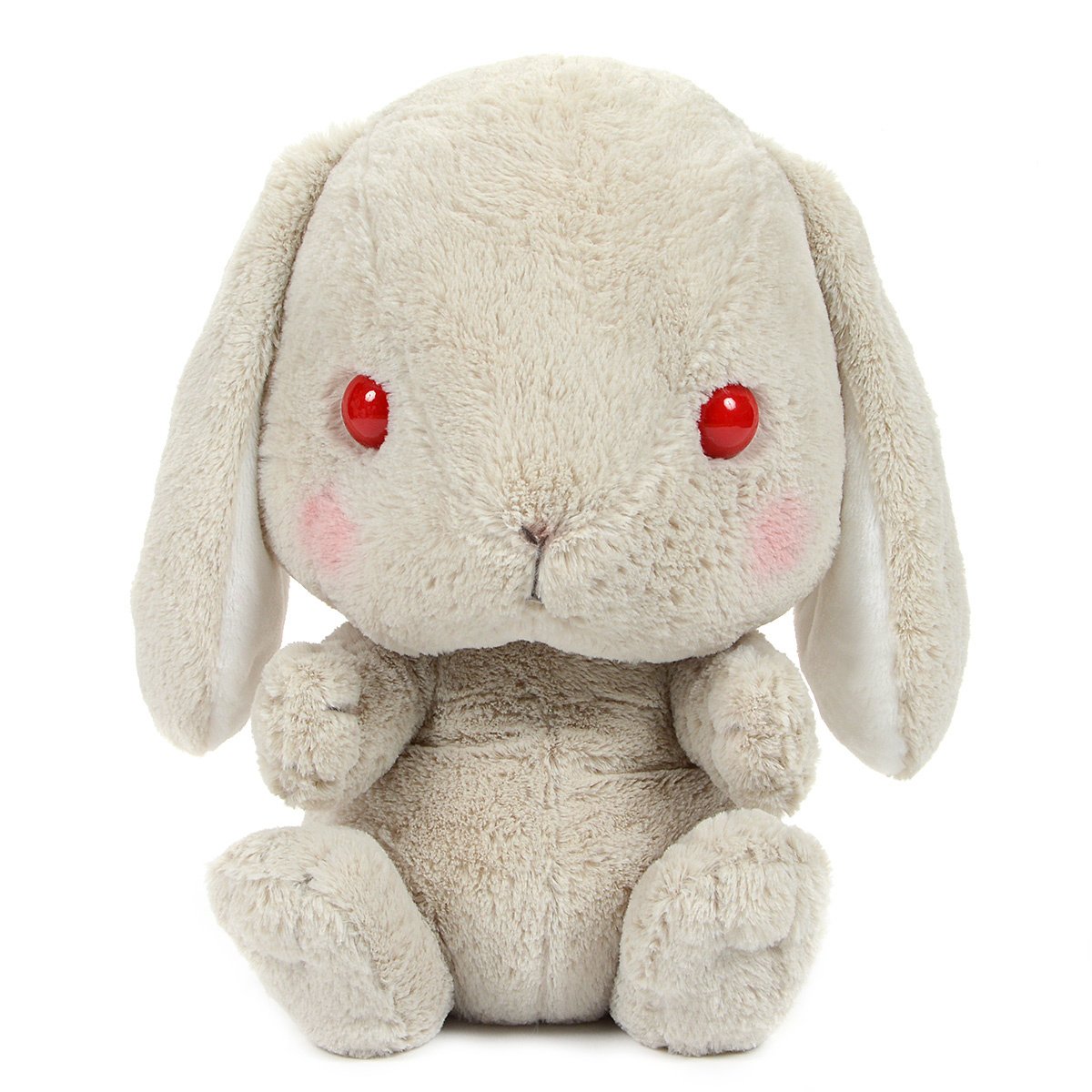 Amuse Bunny Plushie Cute Stuffed Animal Toy Grey Big Size