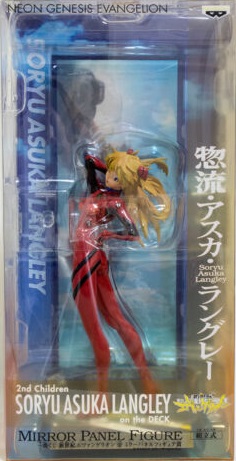 Asuka Langley Shikinami Figure, Mirror Panel Figure, Evangelion, Banpresto