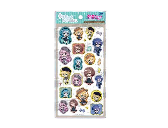 Hatsune Miku Uruchuru POP SEAL Classical Retro Sticker Set