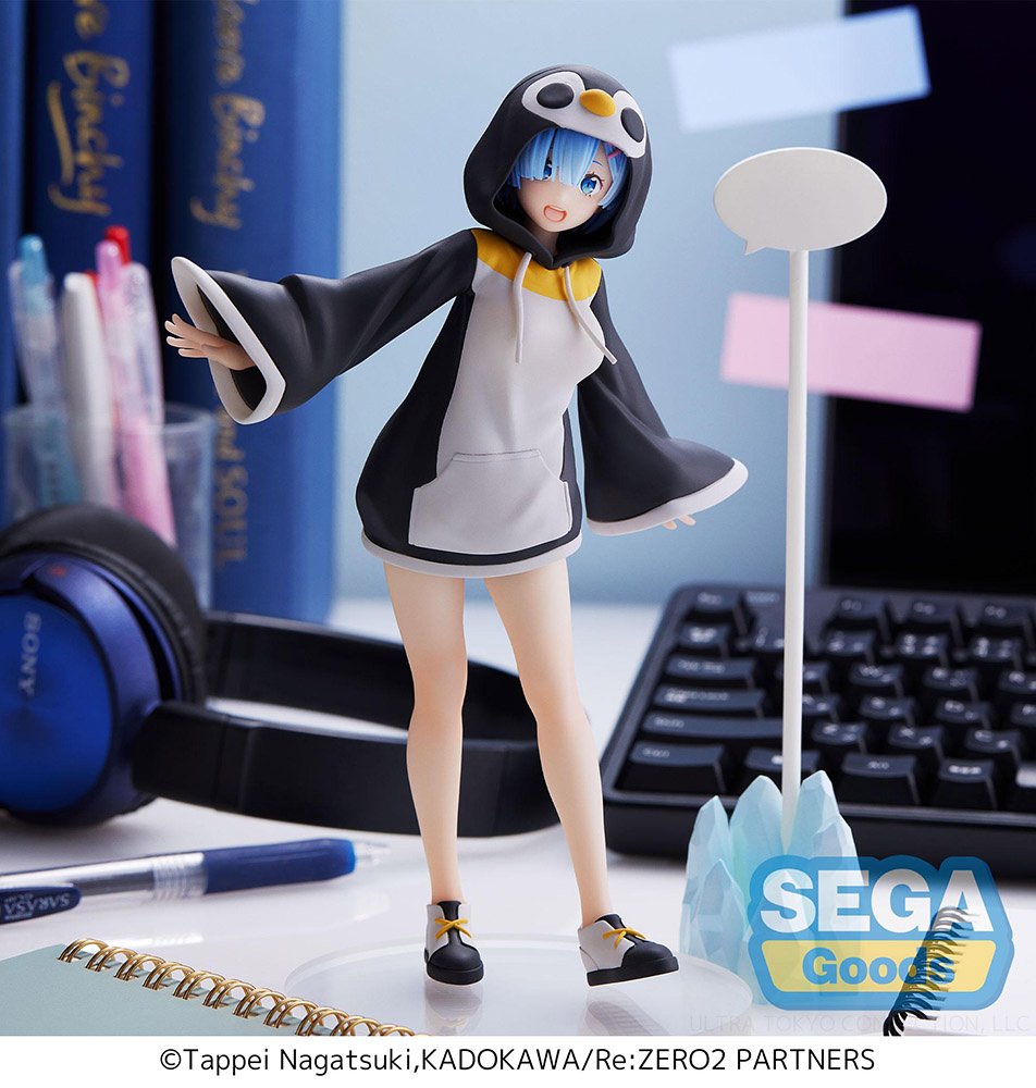 Rem Figure, Luminasta, Penguin, Re Zero Starting Life in Another World, Sega
