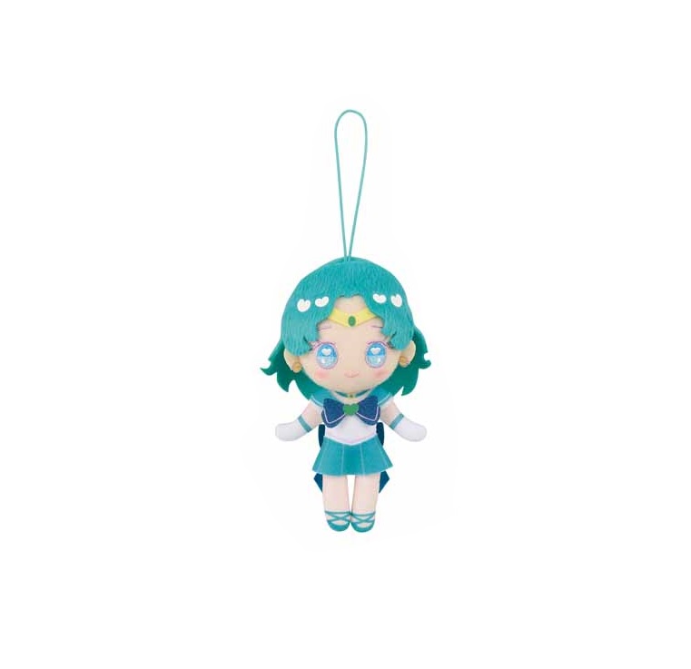 Sailor Neptune Plush Doll Strap Keychain Vol 3. Sailor Moon 25th Anniversary 5 Inches Banpresto