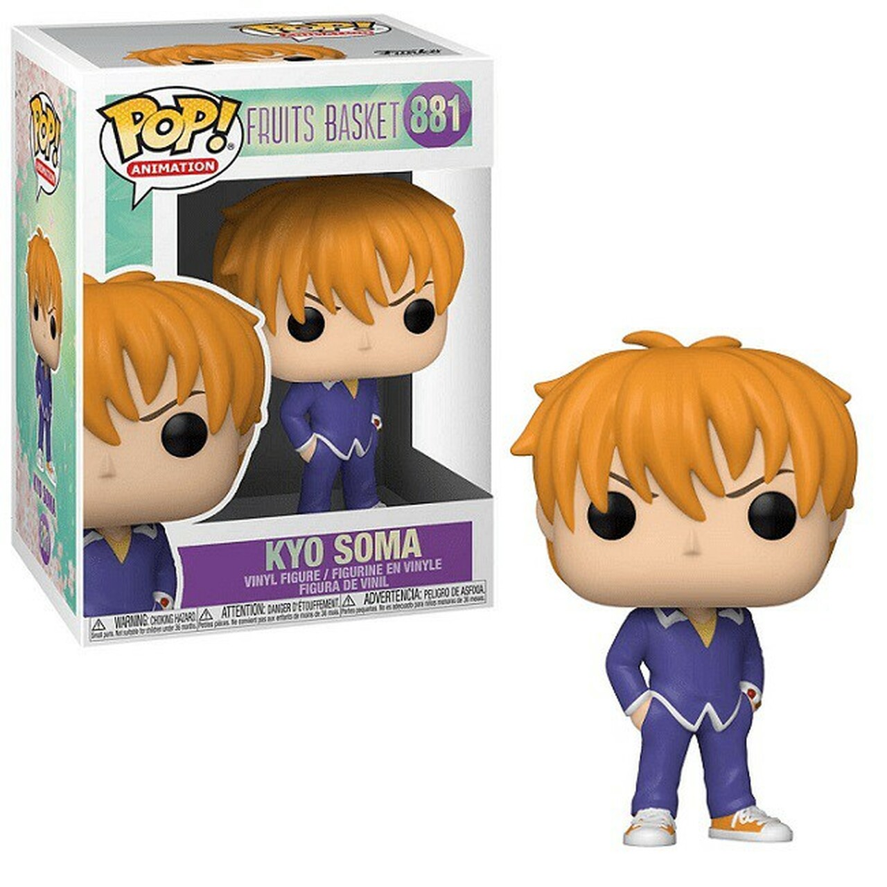 Kyo Sohma Figure Fruits Basket Funko Pop Animation 3.75 Inches Funko Pop 881