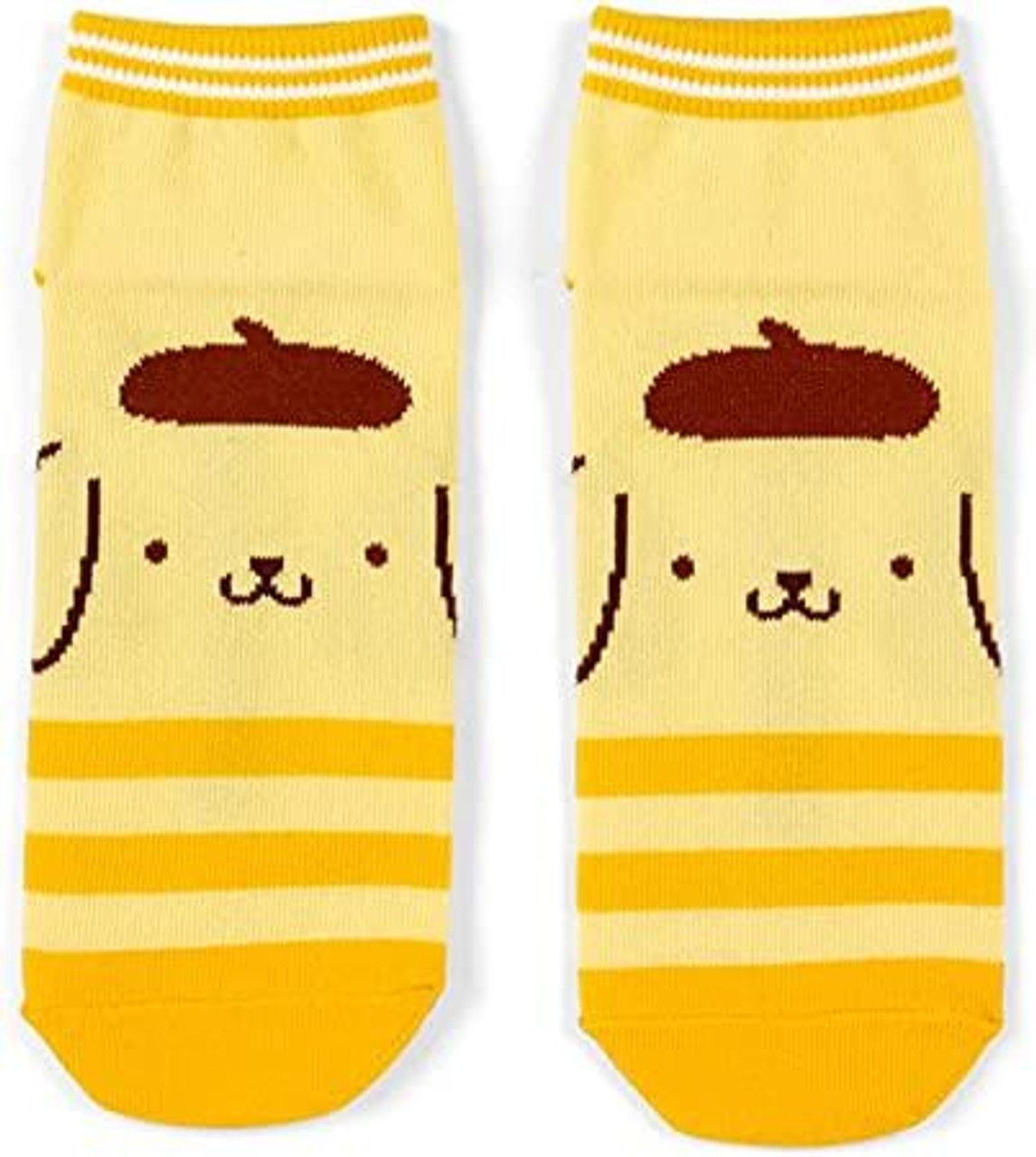Pom Pom Purin Socks Womens Socks One Size 23-25cm Yellow Orange Kawaii Style Sanrio