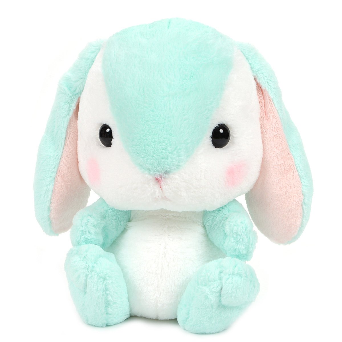 Amuse Bunny Plushie Cute Stuffed Animal Toy Green / White Big Size