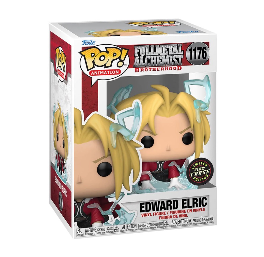 Edward Elric Fullmetal Alchemist Brotherhood Funko Pop Animation 3.75 Inches Funko Pop 1176 - Glow Chase Limited