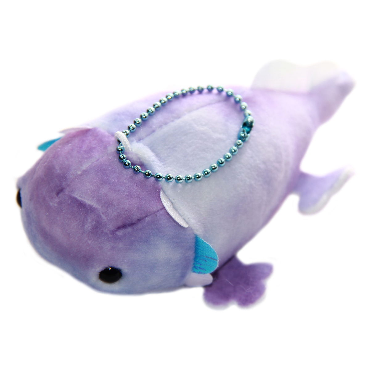 Mochi Puni Wooper Looper Colorful Axolotl Plushie, Purple 4 Inches