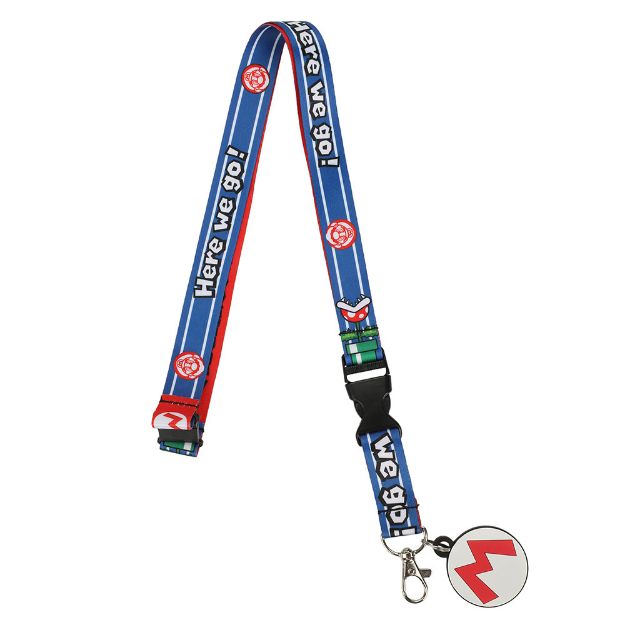 Super Mario Mushroom Kingdom Lanyard